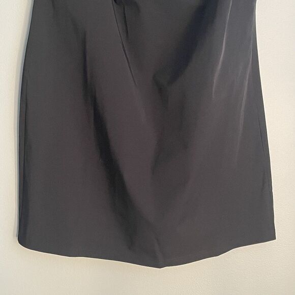 NEW Banana Republic Black Pleated Shoulder Dress Size 10 Party MSRP $120.00 - Picture 5 of 14